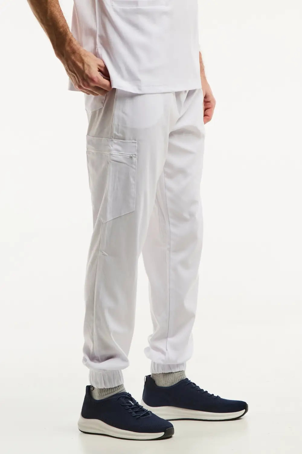 Pantalon médical blanc pour hommes, Série limitée, idéal pour le secteur médical