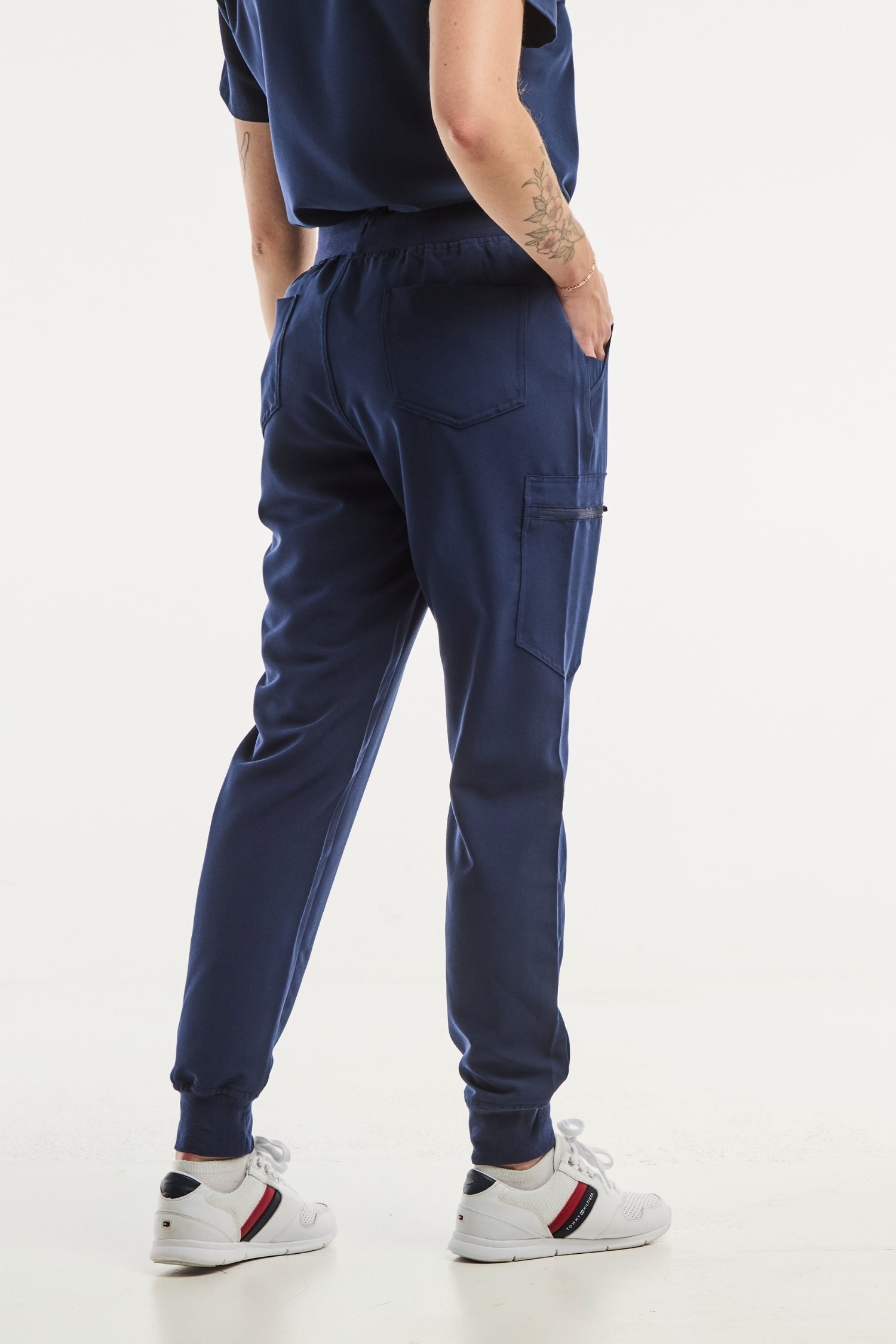 Pantalon médical femme bleu marine Paris - Pantalon Médical Stretch 4 Voies