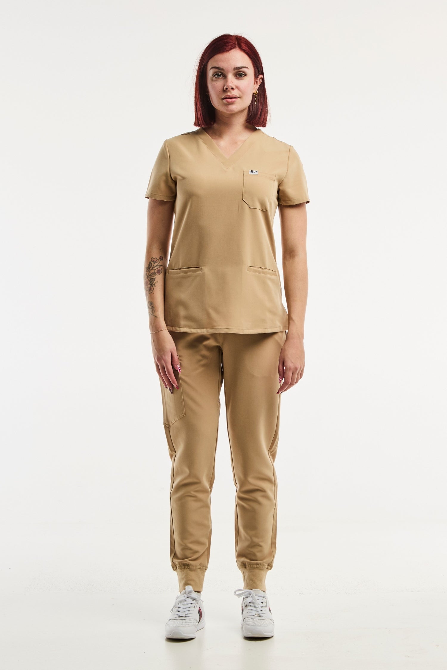 Paris - Tenue Médicale Stretch - Femme - Beige