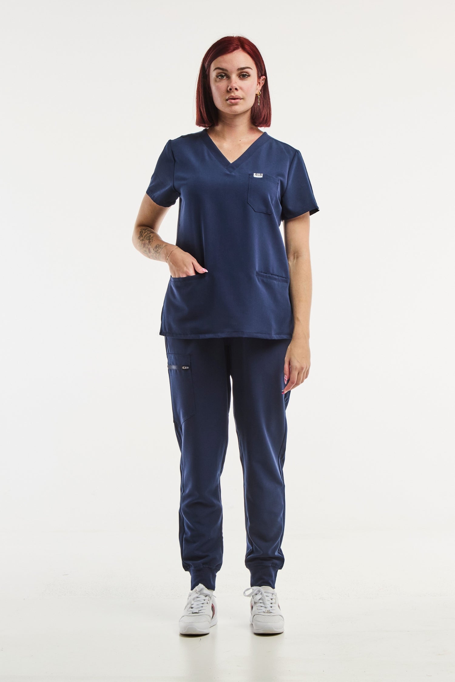 Paris - Tenue Médicale Stretch - Femme - Bleu marine