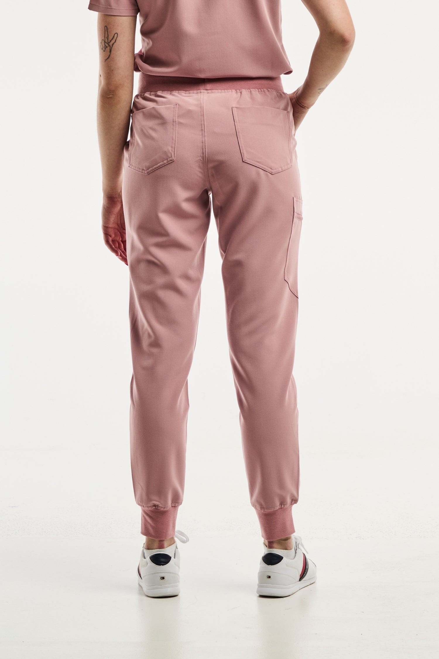 Pantalon médical féminin Paris - Pantalon Médical Stretch 4 Voies en rose