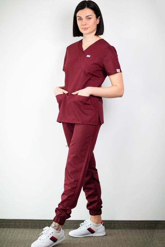 Tenue médicale - Bordeaux Slim fit