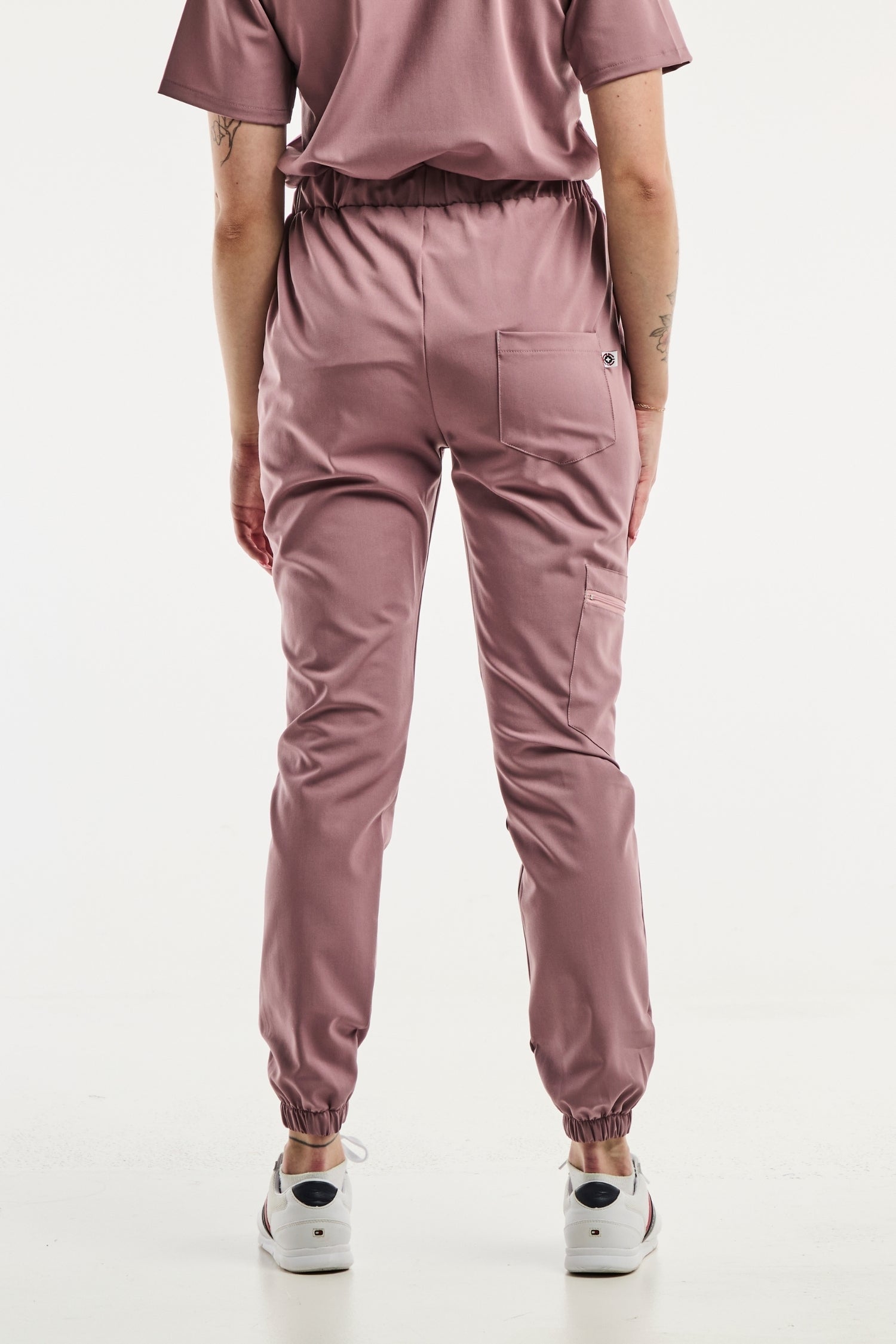 Pantalon de jogging rose poussiéreux Slimfit New pour uniforme médical