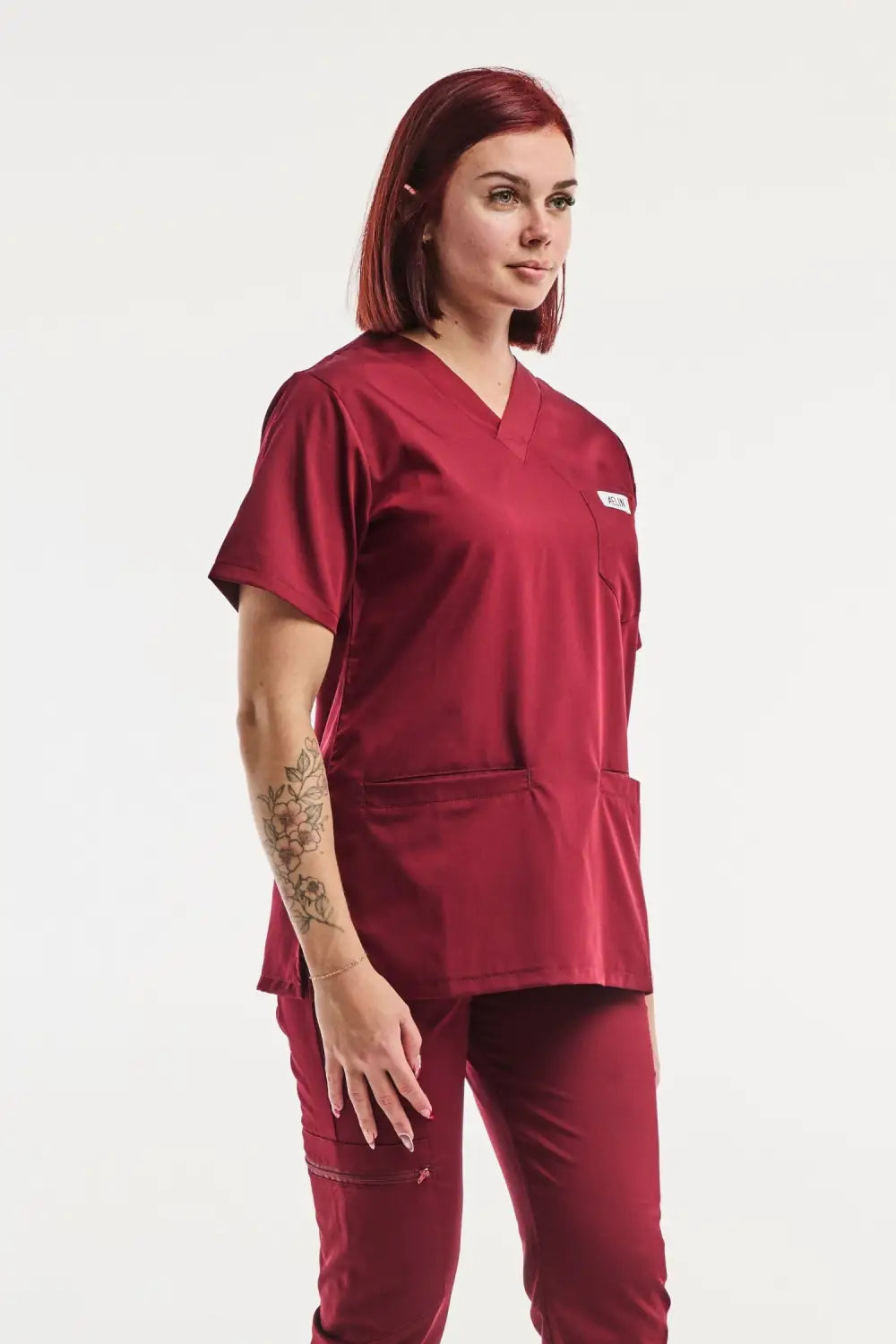 Slimfit NEW – Tunique médicale – Rouge Bordeaux