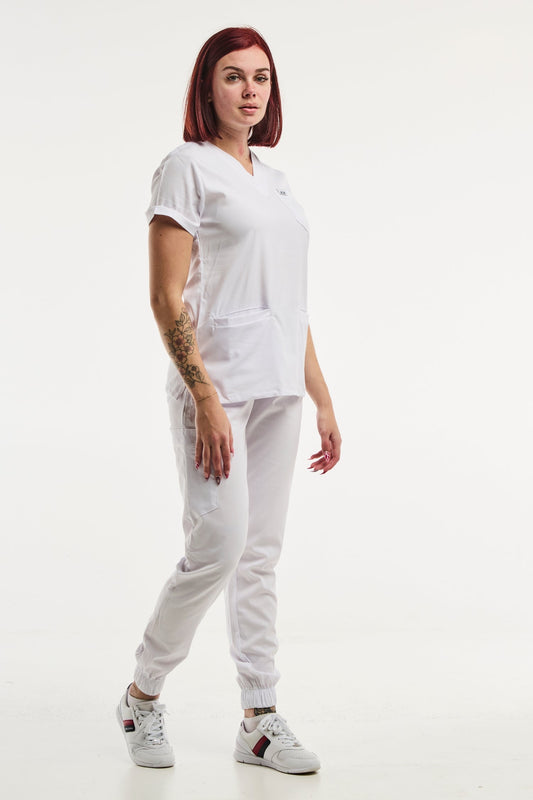 Uniforme médical Slimfit en tenue médicale blanche, édition limitée pour professionnels