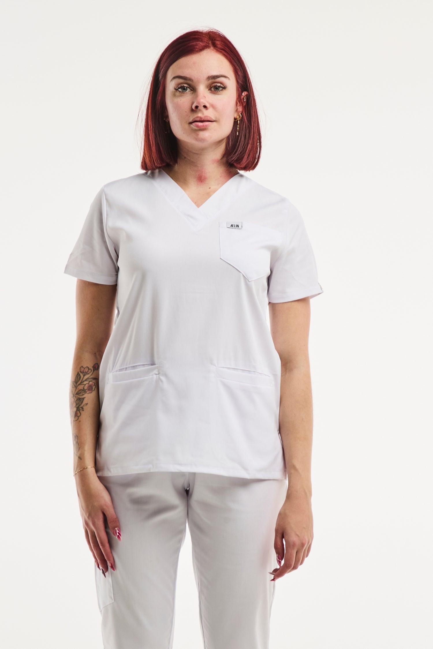 Uniforme médical Slimfit en tenue médicale blanche, édition limitée pour professionnels