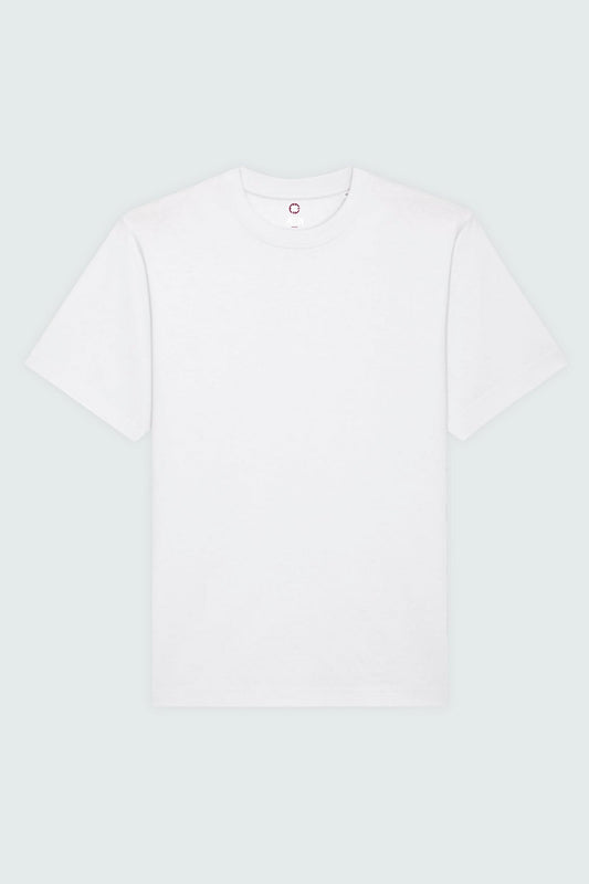 T-shirt premium Aelin Paris en coton lourd blanc unisexe vue dos