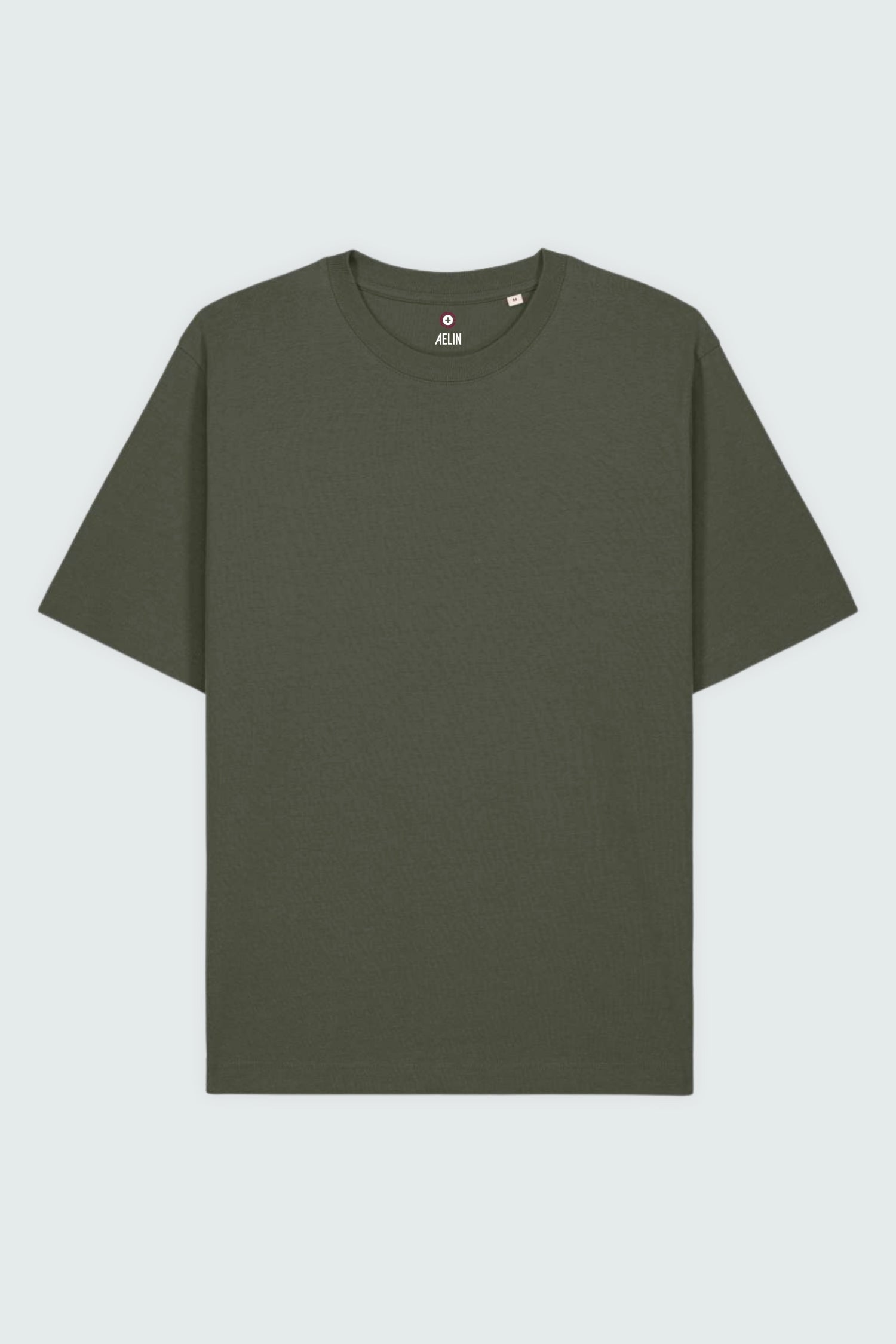 T-shirt premium Aelin Paris en coton lourd olive unisexe