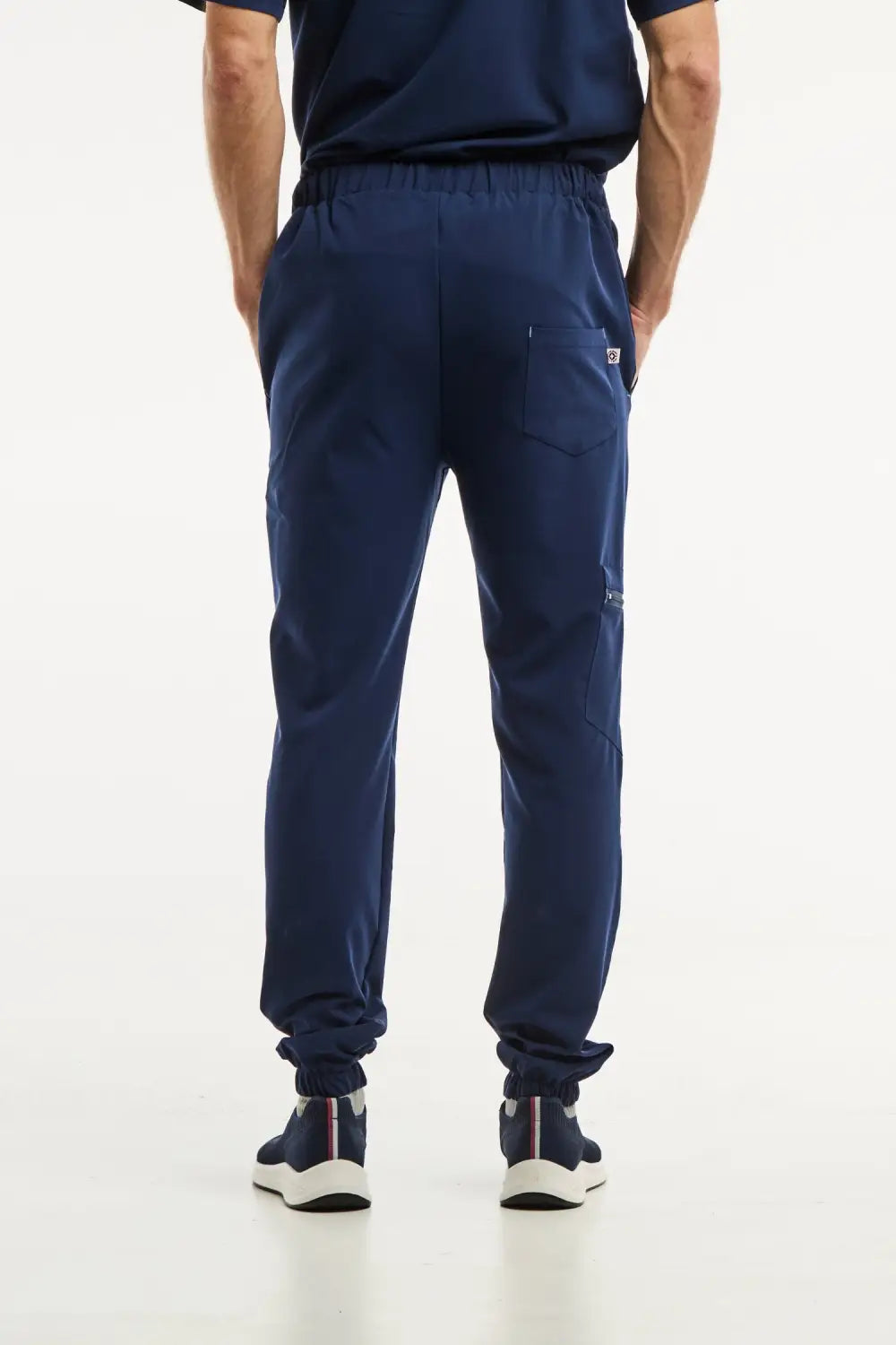 Pantalon de scrubs bleu marine, uniforme médical pour homme, style Slimfit