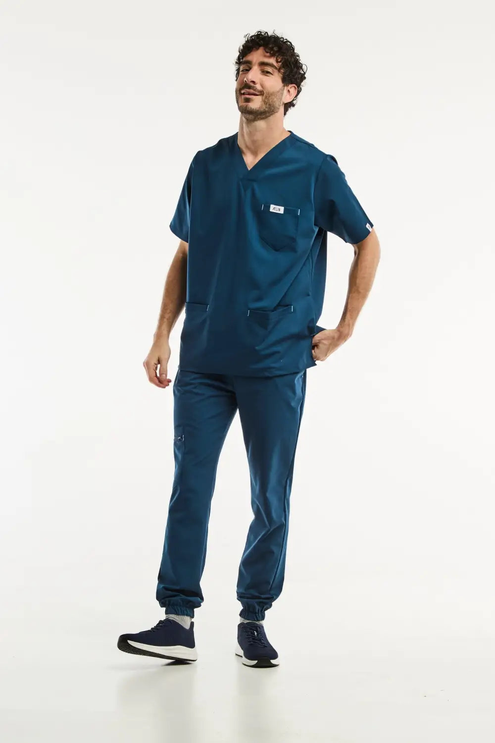 Tenue médicale - Bleu turquoise Slimfit - Homme