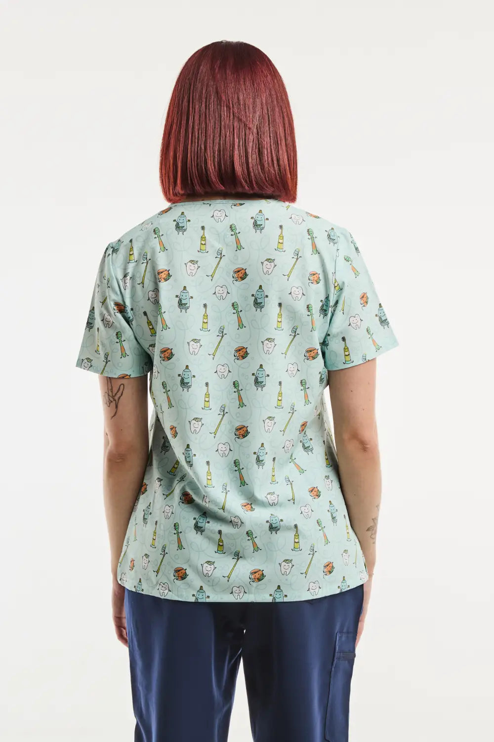 Tunique Médicale Stretch 4 Voies - Femme - Brosse Party en tuniques médicales imprimées