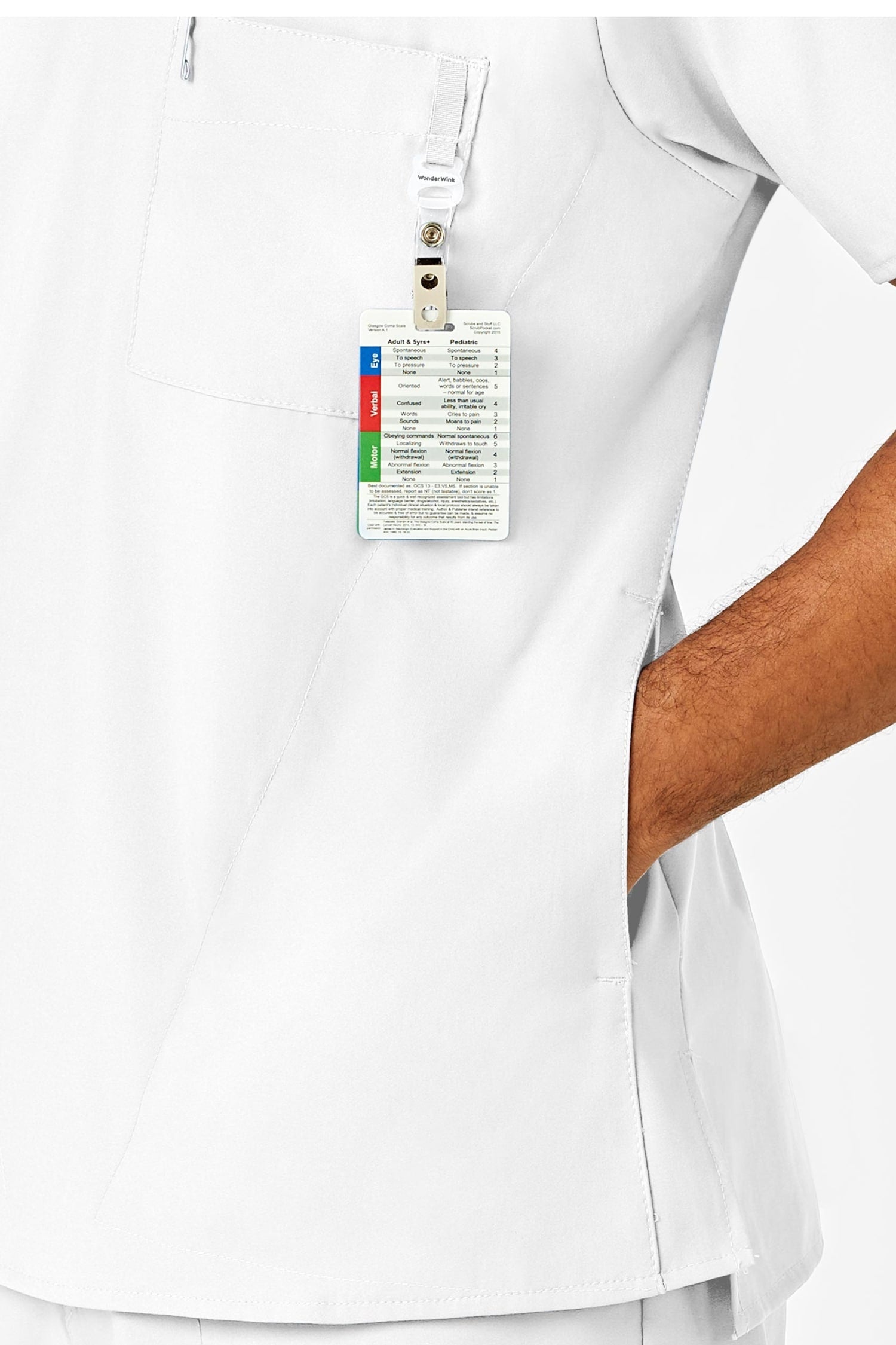 W123 – Blouse médicale – Blanc – Homme