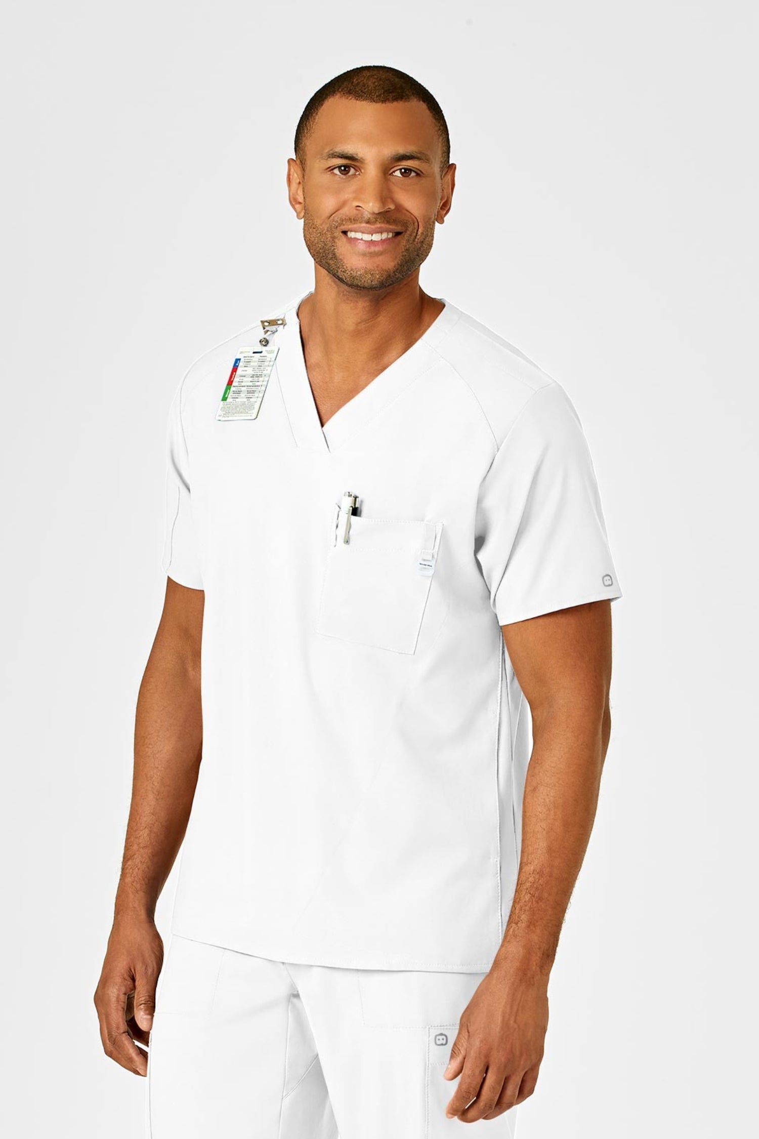 W123 – Blouse médicale – Blanc – Homme