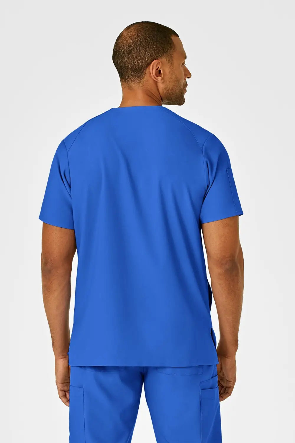 W123 – Blouse médicale – Bleu royal – Homme