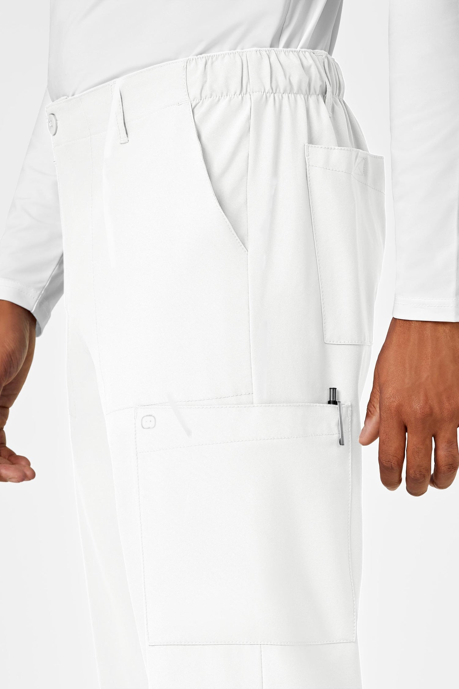 W123 – Tenue médicale – Blanc – Homme