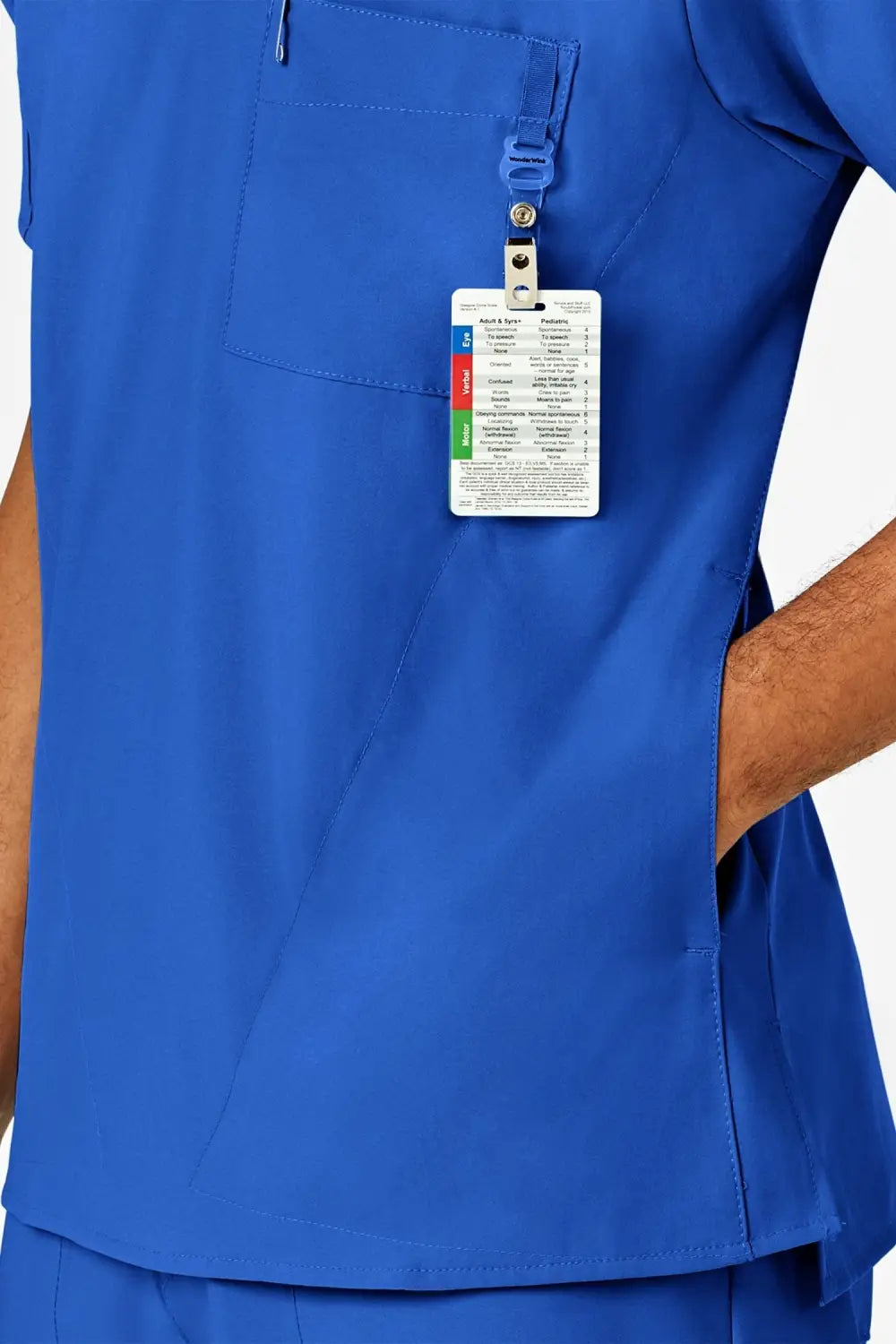 W123 – Tenue médicale – Bleu royal – Homme