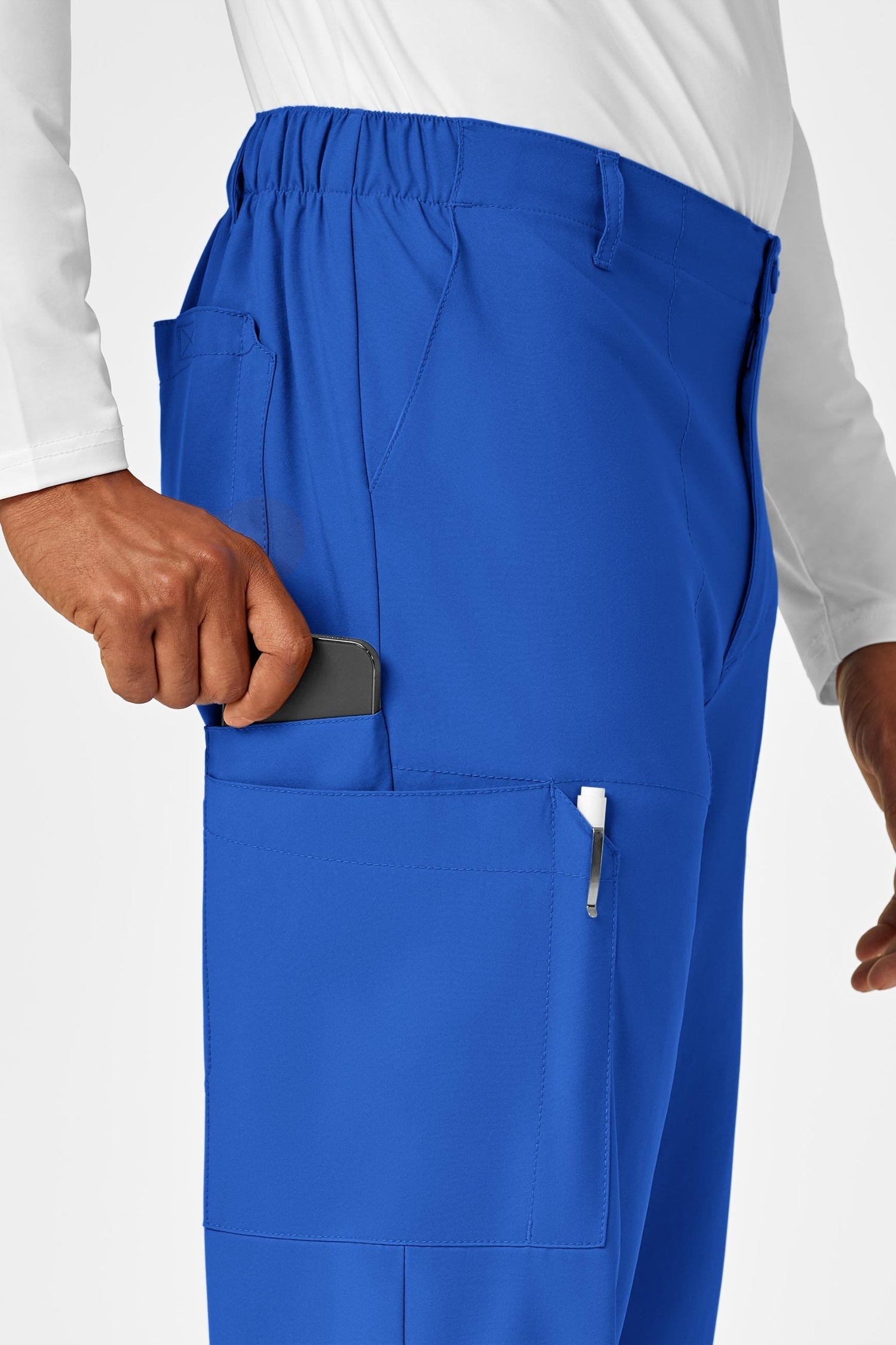 W123 – Tenue médicale – Bleu royal – Homme