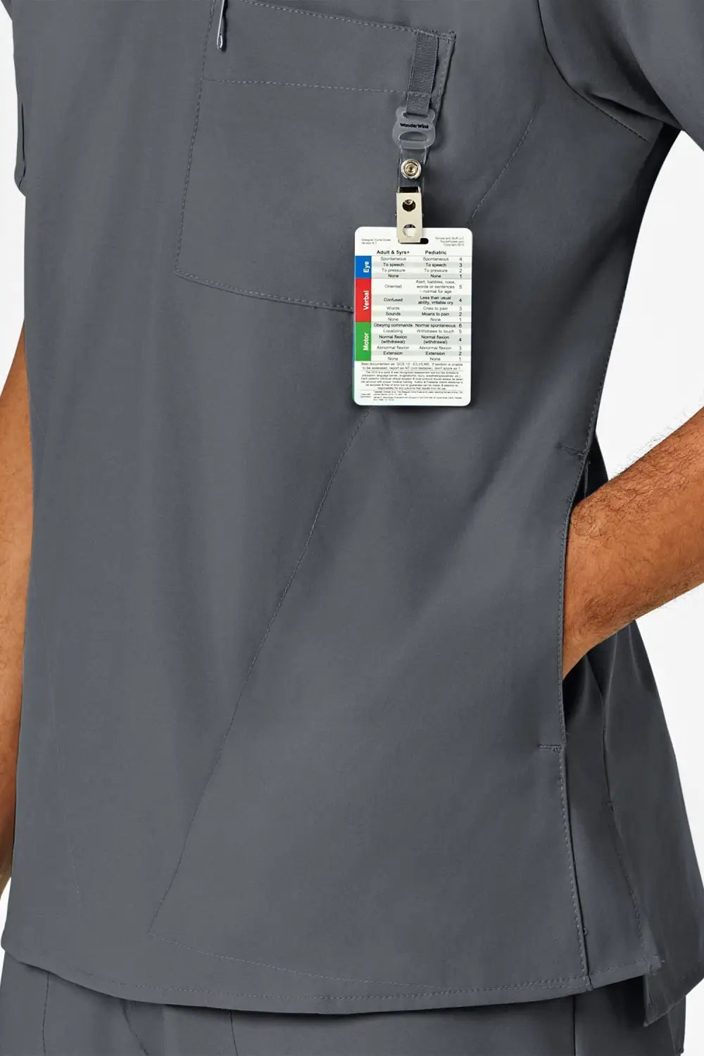 W123 – Tenue médicale – Gris – Homme